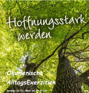 Plakat zu den Exerzitien
